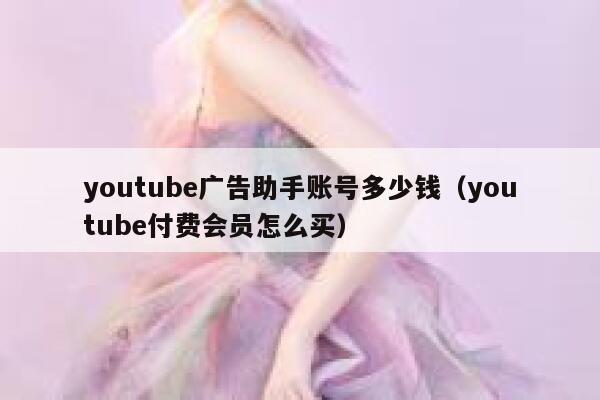 youtube广告助手账号多少钱（youtube付费会员怎么买） 第1张