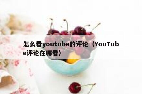 怎么看youtube的评论（YouTube评论在哪看） 第1张