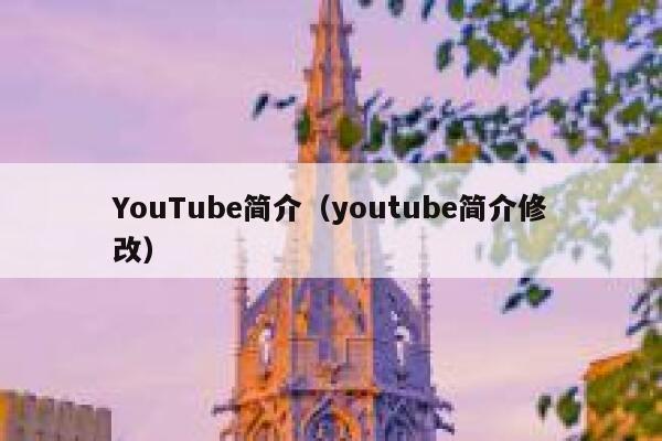 YouTube简介（youtube简介修改） 第1张