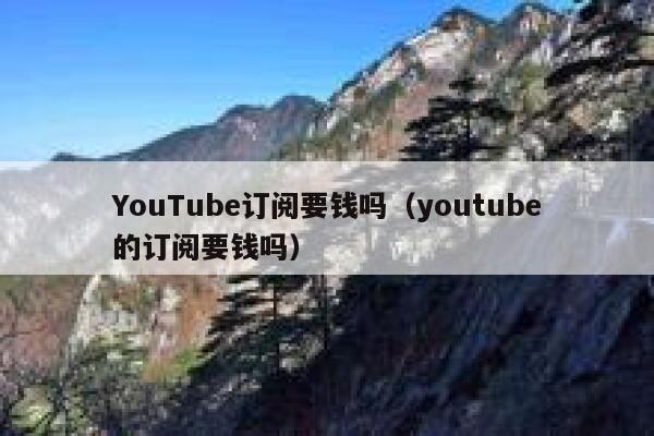 YouTube订阅要钱吗（youtube的订阅要钱吗） 第1张