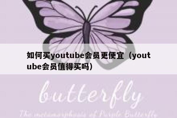 如何买youtube会员更便宜（youtube会员值得买吗） 第1张