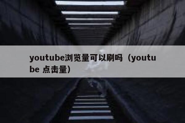youtube浏览量可以刷吗（youtube 点击量） 第1张