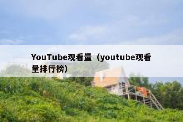 YouTube观看量（youtube观看量排行榜） 第1张