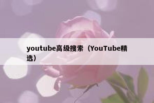 youtube高级搜索（YouTube精选） 第1张