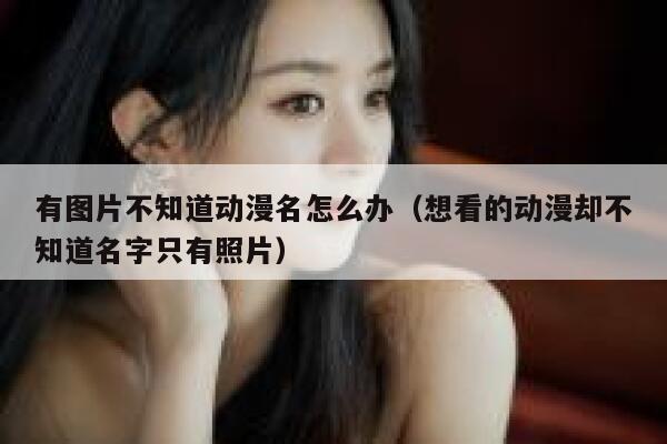 有图片不知道动漫名怎么办（想看的动漫却不知道名字只有照片） 第1张