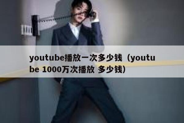 youtube播放一次多少钱（youtube 1000万次播放 多少钱） 第1张