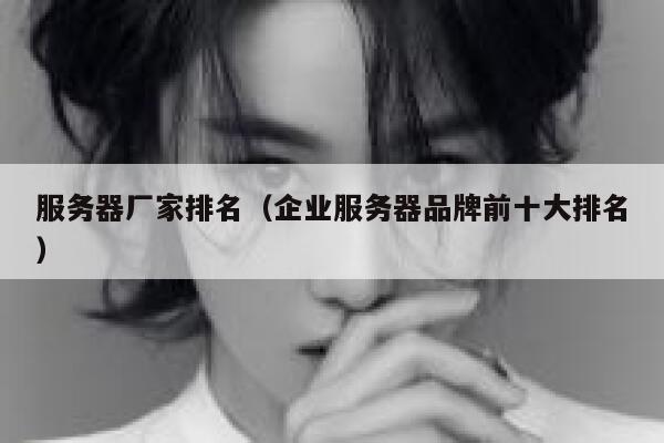 服务器厂家排名（企业服务器品牌前十大排名） 第1张