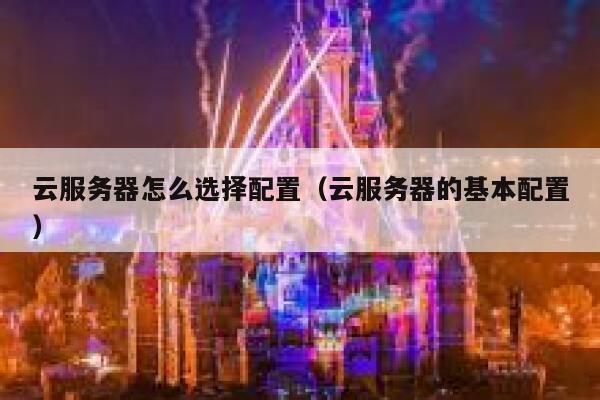 云服务器怎么选择配置（云服务器的基本配置） 第1张