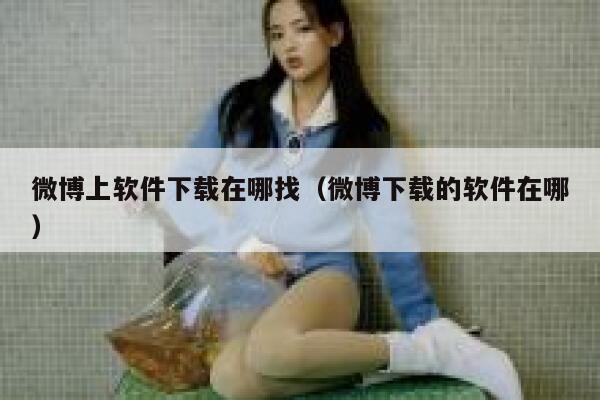 微博上软件下载在哪找（微博下载的软件在哪） 第1张