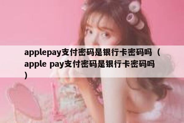 applepay支付密码是银行卡密码吗（apple pay支付密码是银行卡密码吗） 第1张