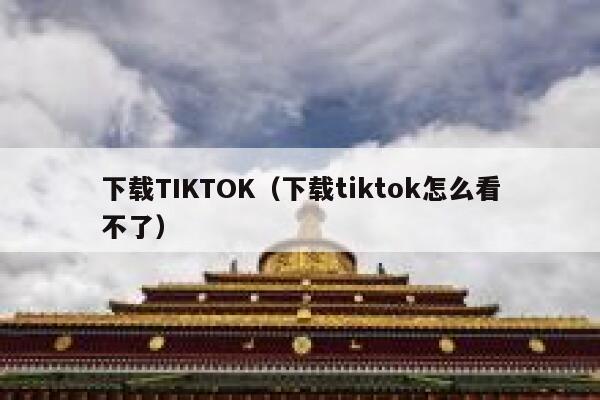 下载TIKTOK（下载tiktok怎么看不了） 第1张