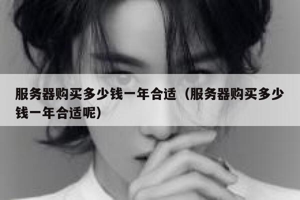 服务器购买多少钱一年合适（服务器购买多少钱一年合适呢） 第1张