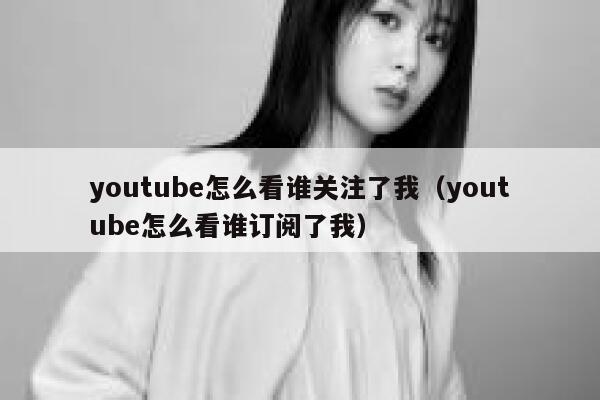 youtube怎么看谁关注了我（youtube怎么看谁订阅了我） 第1张
