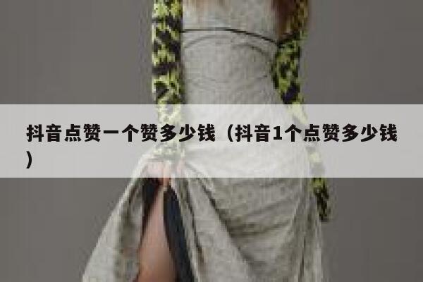 抖音点赞一个赞多少钱（抖音1个点赞多少钱） 第1张