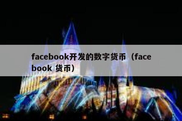 facebook开发的数字货币（facebook 货币） 第1张