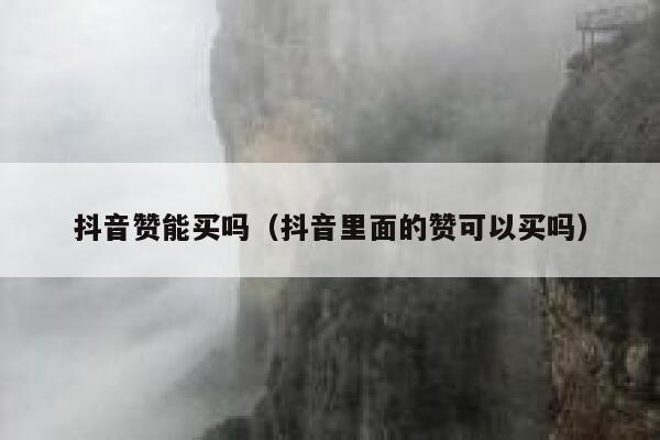 抖音赞能买吗（抖音里面的赞可以买吗） 第1张