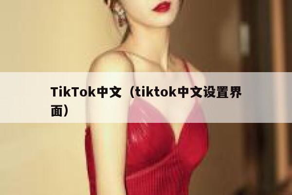 TikTok中文（tiktok中文设置界面） 第1张