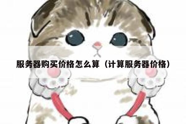 服务器购买价格怎么算(计算服务器价格) 第1张 服务器购买价格怎么算(计算服务器价格) 第1张