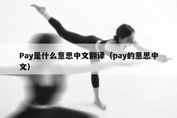 Pay是什么意思中文翻译（pay的意思中文） 第1张