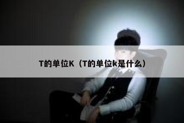 T的单位K(T的单位k是什么) 第1张 T的单位K(T的单位k是什么) 第1张