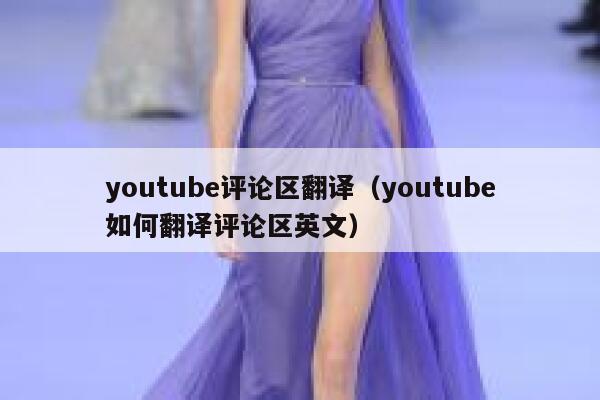 youtube评论区翻译（youtube如何翻译评论区英文） 第1张