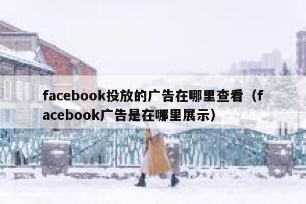 facebook投放的广告在哪里查看（facebook广告是在哪里展示） 第1张