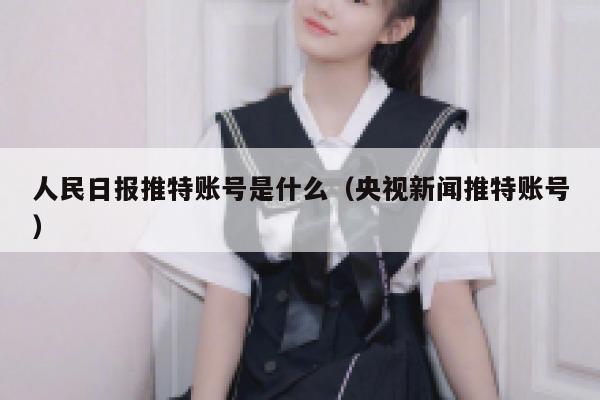 人民日报推特账号是什么（央视新闻推特账号） 第1张