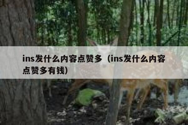 ins发什么内容点赞多（ins发什么内容点赞多有钱） 第1张