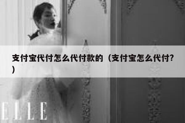 支付宝代付怎么代付款的（支付宝怎么代付?） 第1张