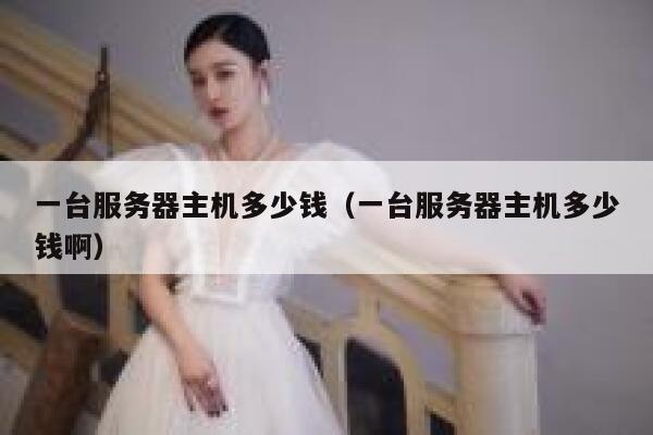 一台服务器主机多少钱(一台服务器主机多少钱啊) 第1张 一台服务器主机多少钱(一台服务器主机多少钱啊) 第1张