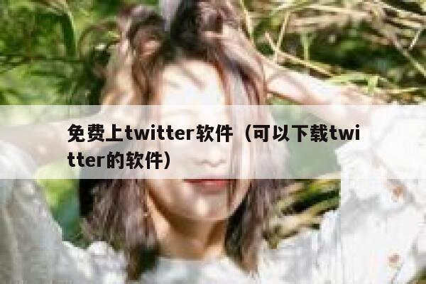 免费上twitter软件（可以下载twitter的软件） 第1张