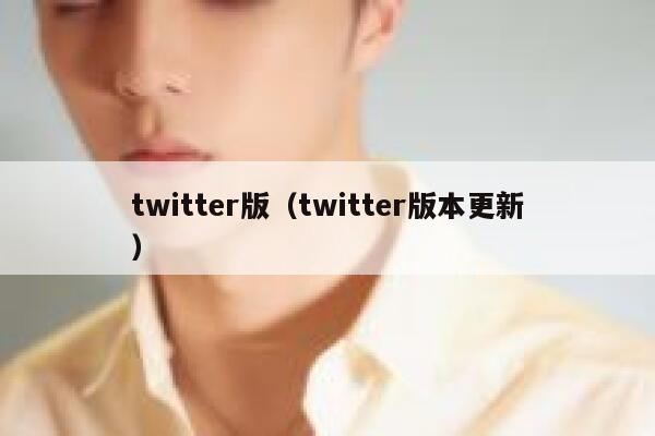 twitter版（twitter版本更新） 第1张