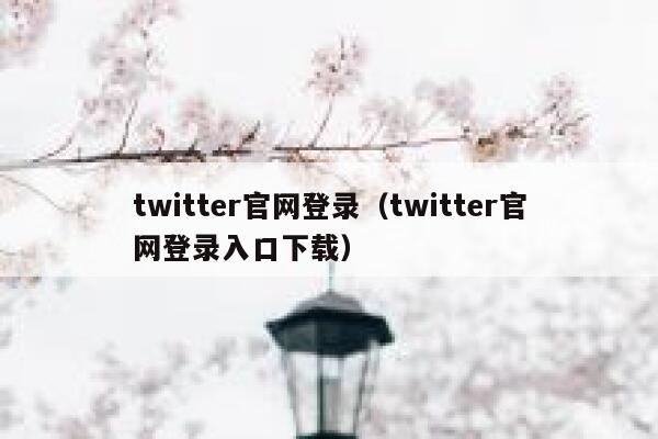 twitter官网登录（twitter官网登录入口下载） 第1张