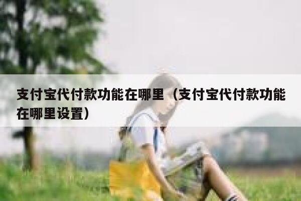 支付宝代付款功能在哪里（支付宝代付款功能在哪里设置） 第1张