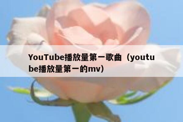 YouTube播放量第一歌曲（youtube播放量第一的mv） 第1张