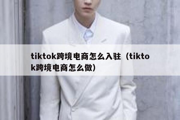 tiktok跨境电商怎么入驻（tiktok跨境电商怎么做） 第1张
