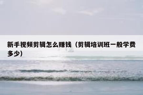 新手视频剪辑怎么赚钱（剪辑培训班一般学费多少） 第1张