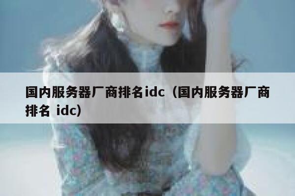 国内服务器厂商排名idc（国内服务器厂商排名 idc） 第1张
