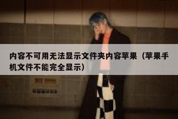 内容不可用无法显示文件夹内容苹果（苹果手机文件不能完全显示） 第1张