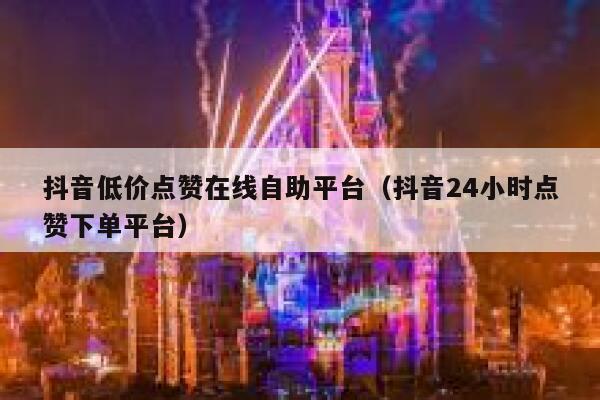 抖音低价点赞在线自助平台（抖音24小时点赞下单平台） 第1张