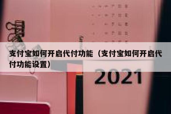 支付宝如何开启代付功能（支付宝如何开启代付功能设置） 第1张