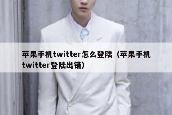 苹果手机twitter怎么登陆（苹果手机twitter登陆出错） 第1张