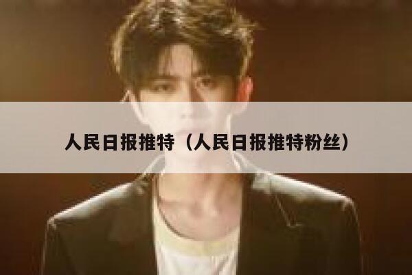人民日报推特（人民日报推特粉丝） 第1张