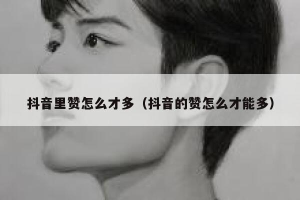 抖音里赞怎么才多（抖音的赞怎么才能多） 第1张