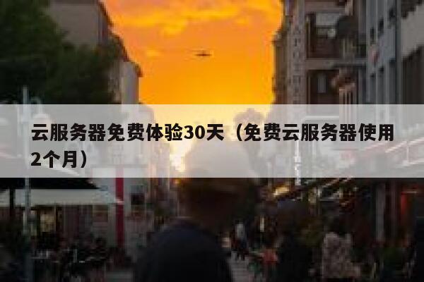 云服务器免费体验30天（免费云服务器使用2个月） 第1张