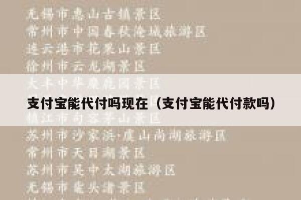 支付宝能代付吗现在(支付宝能代付款吗) 第1张 支付宝能代付吗现在(支付宝能代付款吗) 第1张