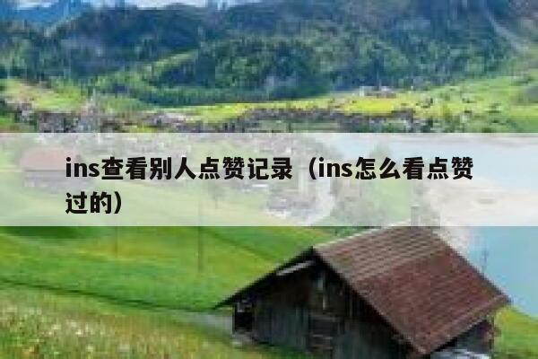 ins查看别人点赞记录（ins怎么看点赞过的） 第1张