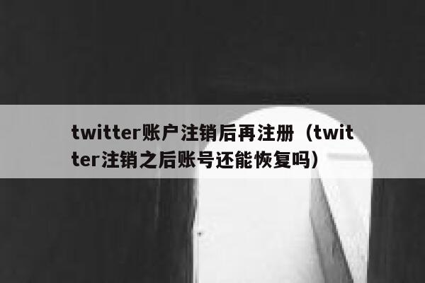 twitter账户注销后再注册（twitter注销之后账号还能恢复吗） 第1张