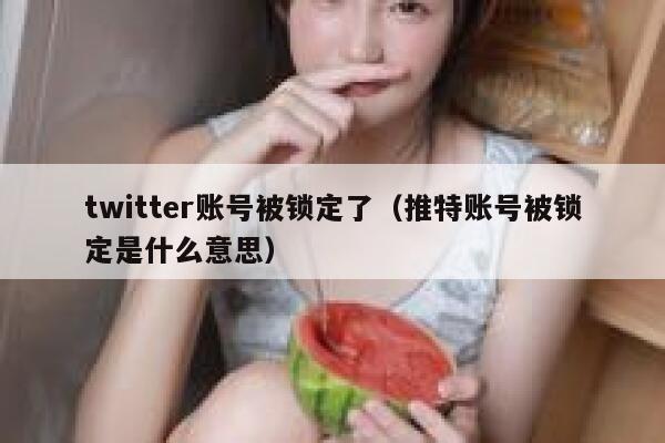 twitter账号被锁定了（推特账号被锁定是什么意思） 第1张