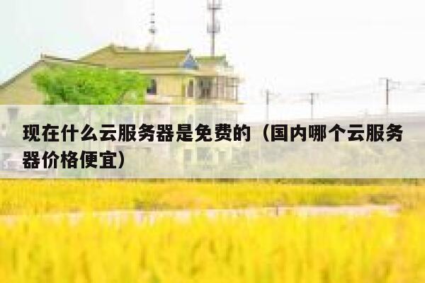 现在什么云服务器是免费的（国内哪个云服务器价格便宜） 第1张
